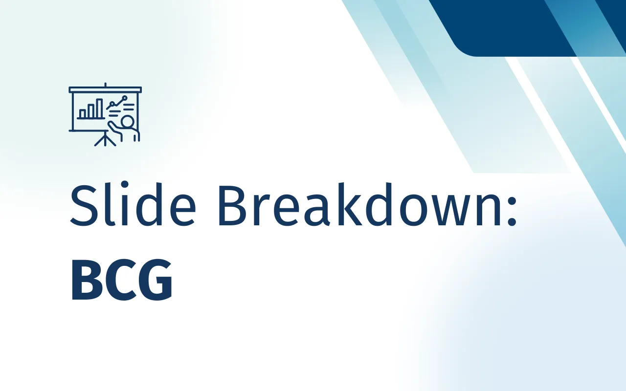 Slide Breakdown BCG