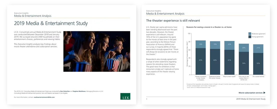 professional quality presentation 2019 Media and Entertainment Study