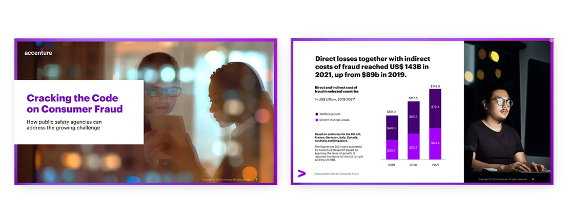 professional quality presentation Cracking the Code on Consumer Fraud Accenture 1