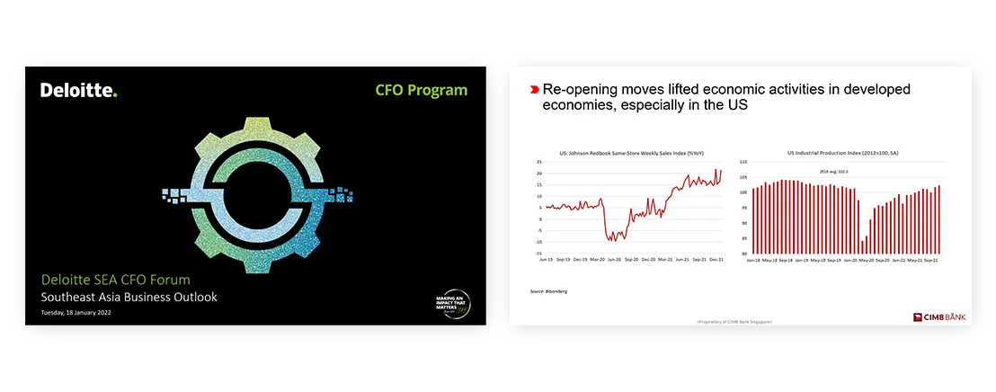 professional quality presentation Deloitte SEA CFO Forum Southeast Asia Business Outlook Deloitte 1