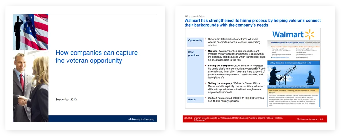 professional quality presentation How Companies can Capture the Veteran Opportunity