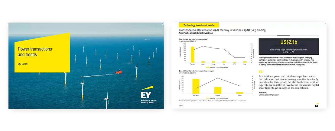 professional quality presentation Power transactions and trends Q2 2019 EY