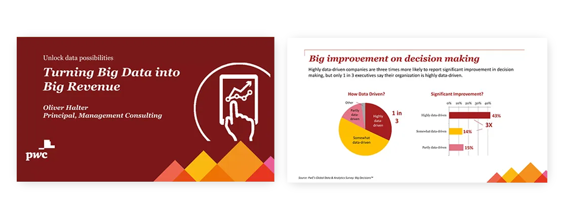 professional quality presentation Turning big data into big revenue