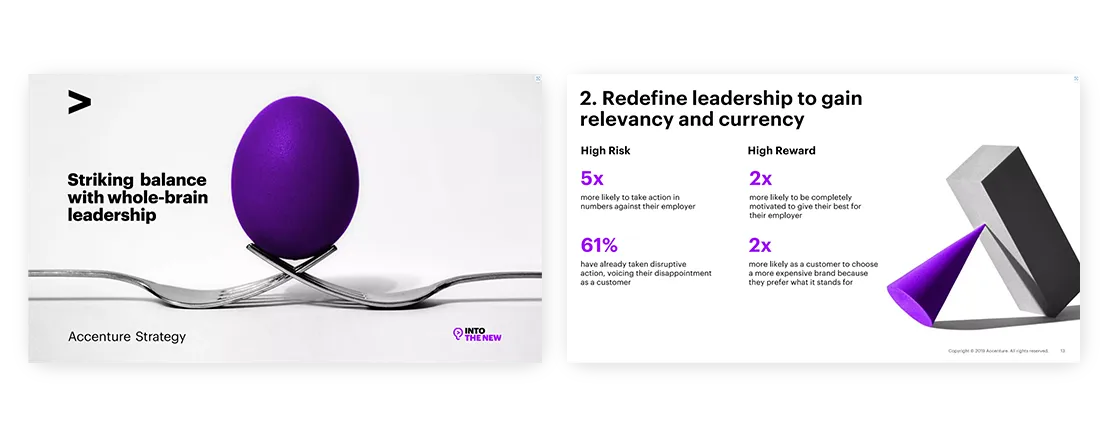 professional quality presentation Whole Brain Leadership New Rules of Engagement for the C Suite Accenture